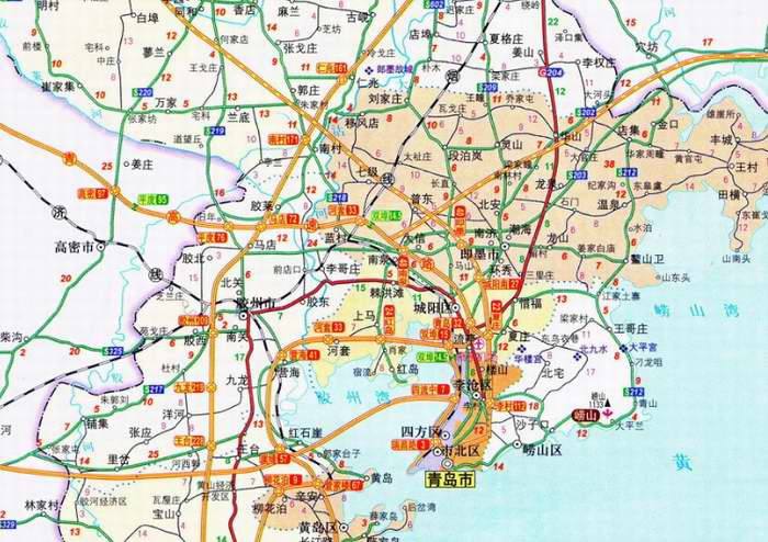 大九环线及甘南旅游图