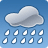 大暴雨天气图标